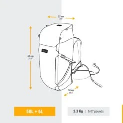 WOMEN’S TRAVEL TREKKING BACKPACK TRAVEL 900 50+6 L WITH SUITCASE OPENING 17 WOMEN’S TRAVEL TREKKING BACKPACK TRAVEL 900 50+6 L WITH SUITCASE OPENING -Outdoor Sports k00098c9abe81ff0b556ccc914d17294b 1