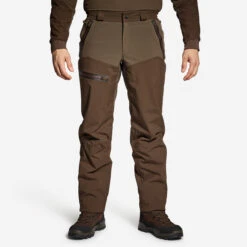 HUNTING WATERPROOF TROUSERS RENFORT 900 BROWN -Outdoor Sports k027aa4084c9a31dac130336c8fbaf43e