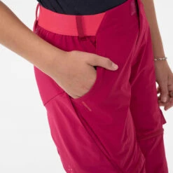 Quechua Kids’ Modulable Hiking Trousers MH500 Raspberry 7 -Outdoor Sports k030ce7f8ed6c7465e93250cdb762c931