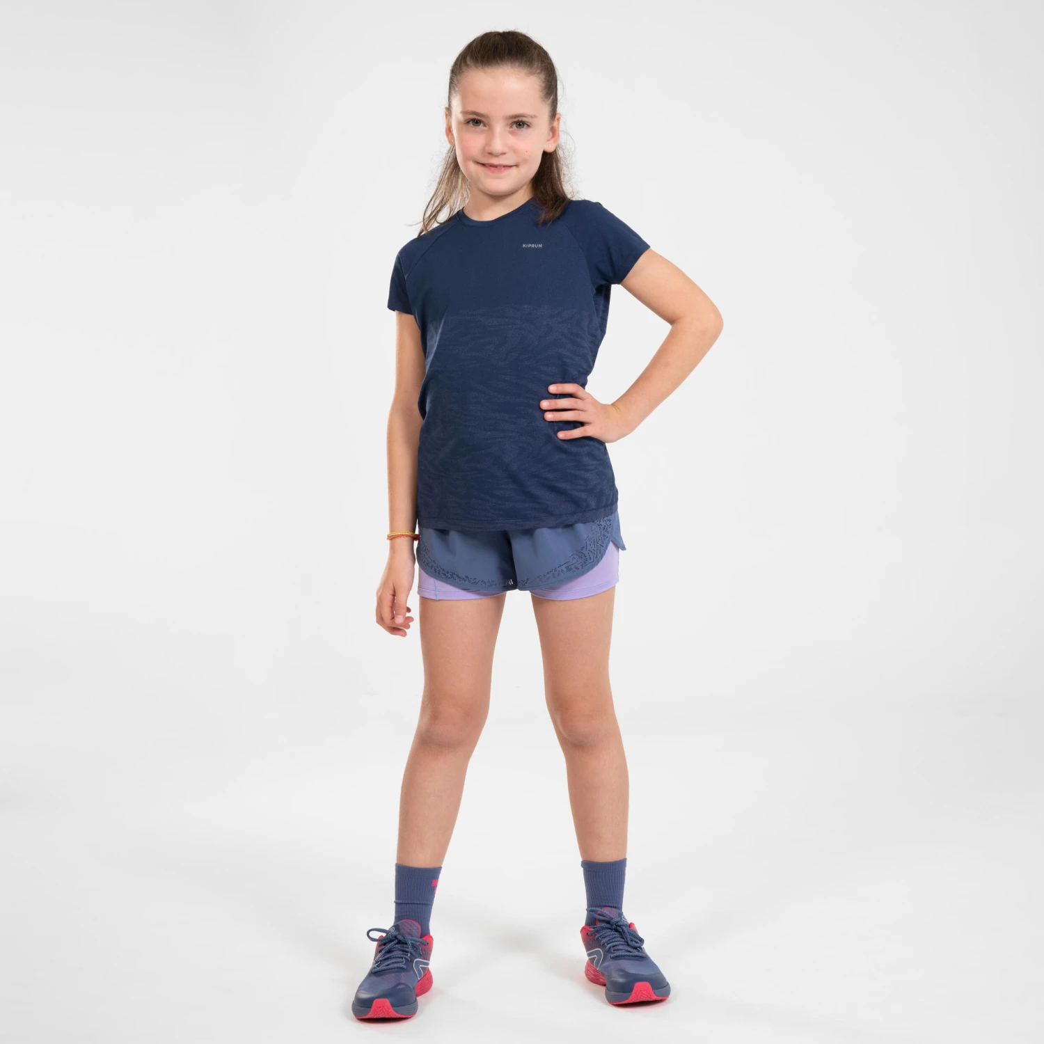 KIPRUN DRY+ Girl's Breathable 2-in-1 Tight Running Shorts 14 KIPRUN DRY+ Girl's Breathable 2-in-1 Tight Running Shorts - Image 12