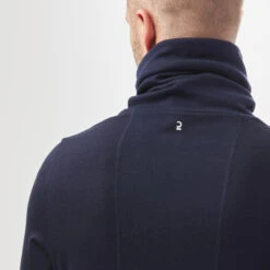 WEDZE Men's Ski Base Layer - BL 900 Wool High Neck -Outdoor Sports k046f47085393054138a47318a65dafca