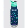 Klean Kanteen Kid Insulated Classic Narrow Sport Cap 12oz (355ml) - Navy Hearts -Outdoor Sports k069722955a245d161169c3c2ad1af280