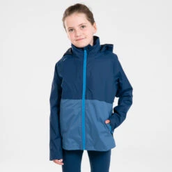 KIDS' WATERPROOF RUNNING JACKET WITH DETACHABLE LAYER - KIPRUN 3 IN 1 -Outdoor Sports k0c605cc39b75151629fc61b3379dffe6