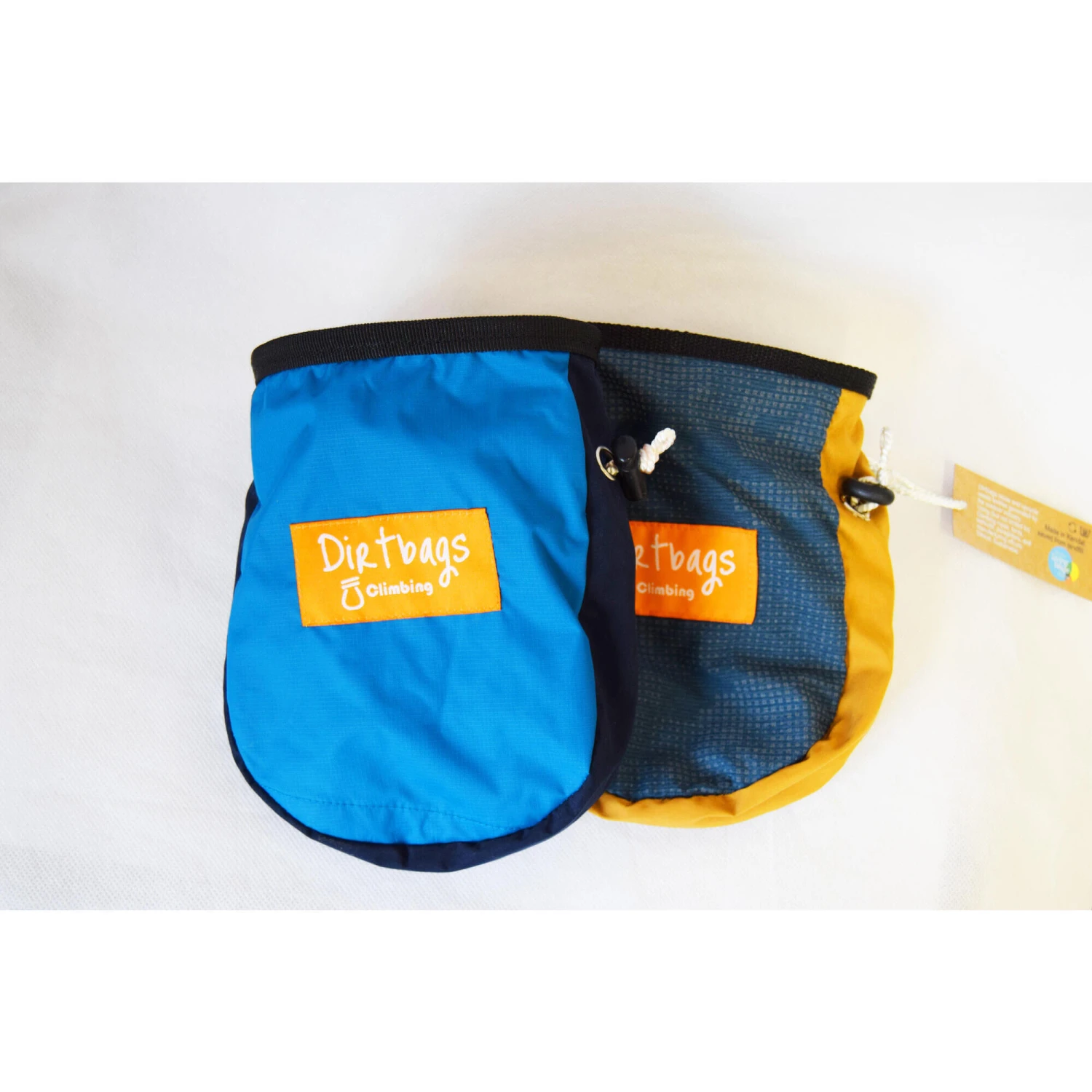 Upcycled Fabric Climbing Chalk Bag Made In The UK / Black 8 Upcycled Fabric Climbing Chalk Bag Made In The UK / Black - Image 6