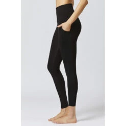 Extra Strong Compression Tummy Control Leggings With Side Pockets Black