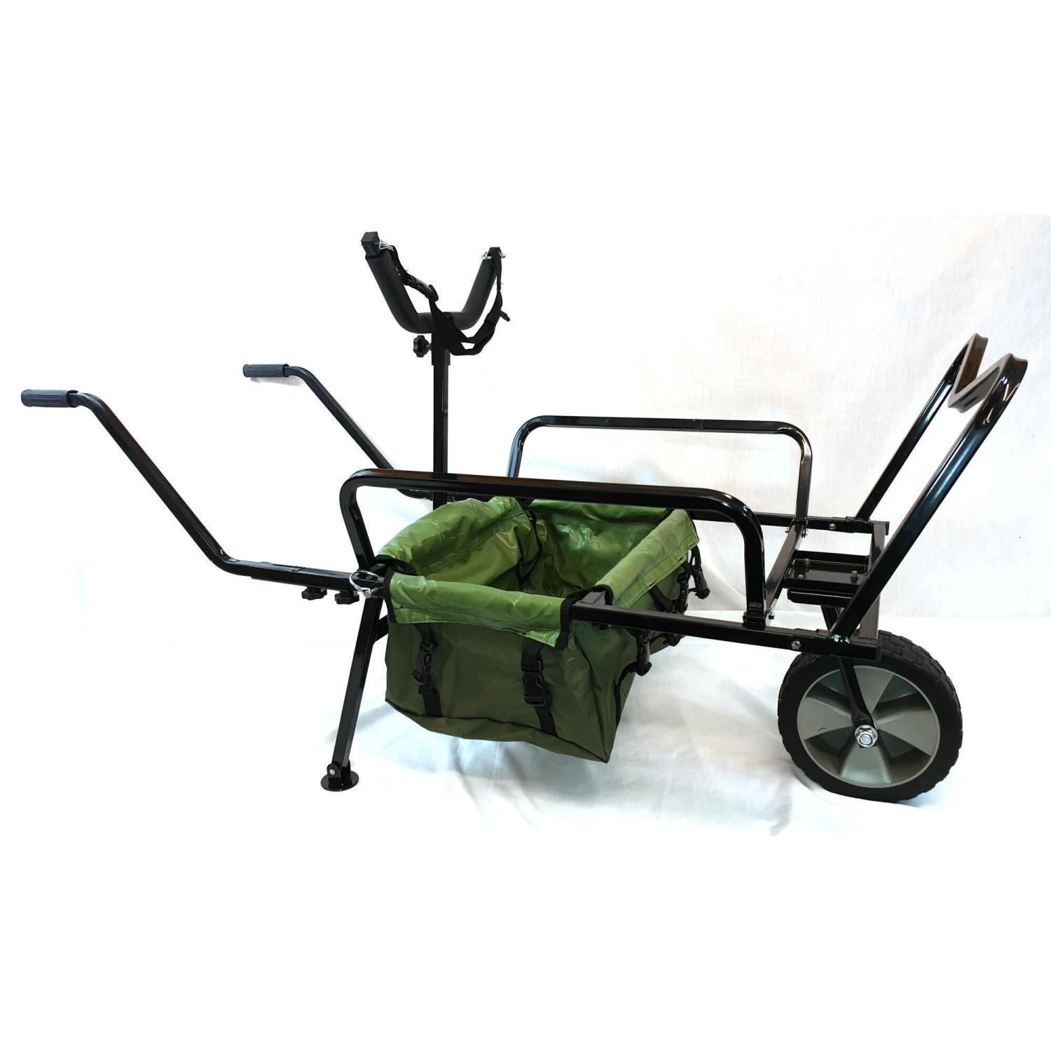 Bison One Wheel Fishing Camping Barrow With Y Bar 3 Bison One Wheel Fishing Camping Barrow With Y Bar