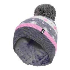 Ladies Warm Knit Fleece Lined Winter Warm Hat With Pom Pom -Outdoor Sports k10b736c56de8b86cb96b8c55b5bcd033