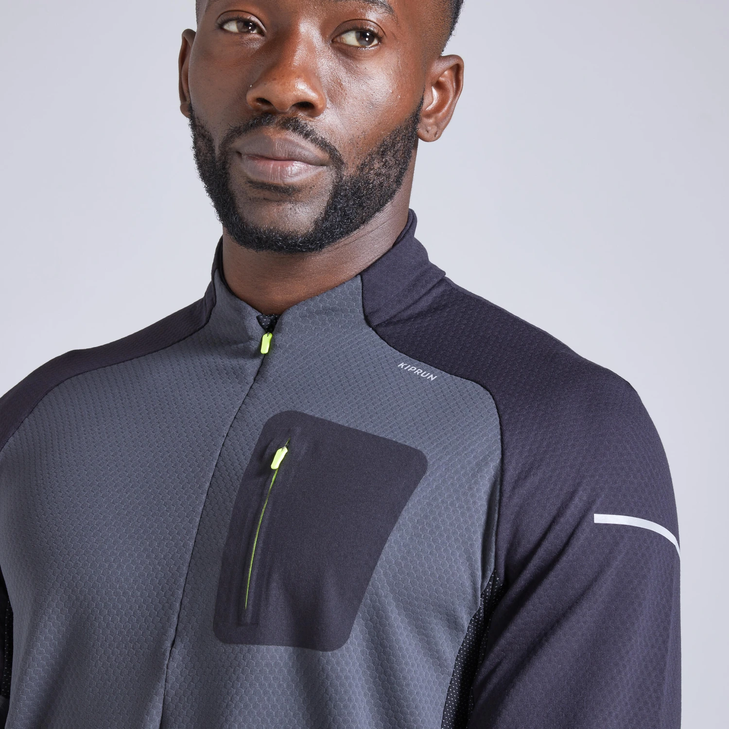 KIPRUN WARM LIGHT MEN'S LONG-SLEEVED WINTER RUNNING T 11 KIPRUN WARM LIGHT MEN'S LONG-SLEEVED WINTER RUNNING T - Image 9