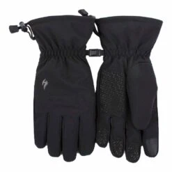 Mens Fleece Insulated Soft Shell Thermal Gloves With Touchscreen Fingertips