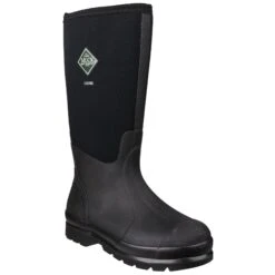 Muck Boots Unisex Chore Classic Hi Patterned Wellingtons (Black)