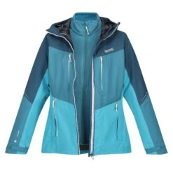 Regatta Womens/Ladies Carletta VII 2 In 1 Waterproof Jacket (Seal Grey/Amaranth Haze) 14 Regatta Womens/Ladies Carletta VII 2 In 1 Waterproof Jacket (Seal Grey/Amaranth Haze) -Outdoor Sports k166636de1590028f56e5d15eec5108e5