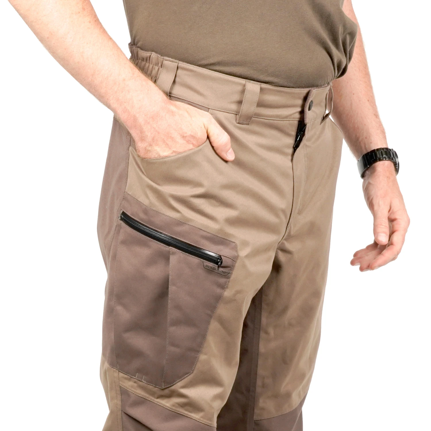 WARM SILENT WATERPROOF HUNTING TROUSERS 520 4 WARM SILENT WATERPROOF HUNTING TROUSERS 520 - Image 2