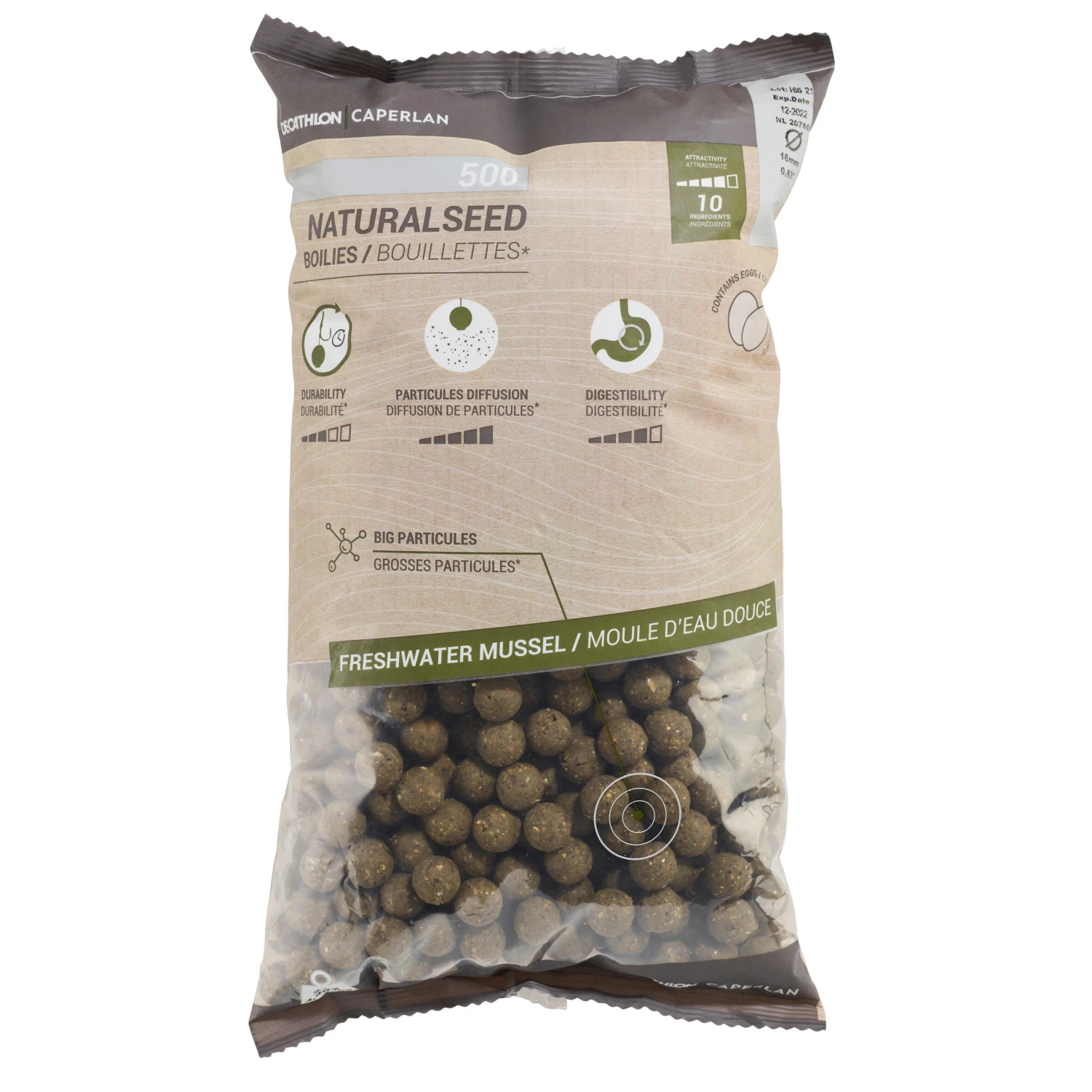 Carp Fishing Boilies NATURALSEED 16mm 2kg - Mussel 5 Carp Fishing Boilies NATURALSEED 16mm 2kg - Mussel - Image 3