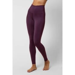 Extra Strong Compression Tummy Control Sport Running Leggings Burgundy