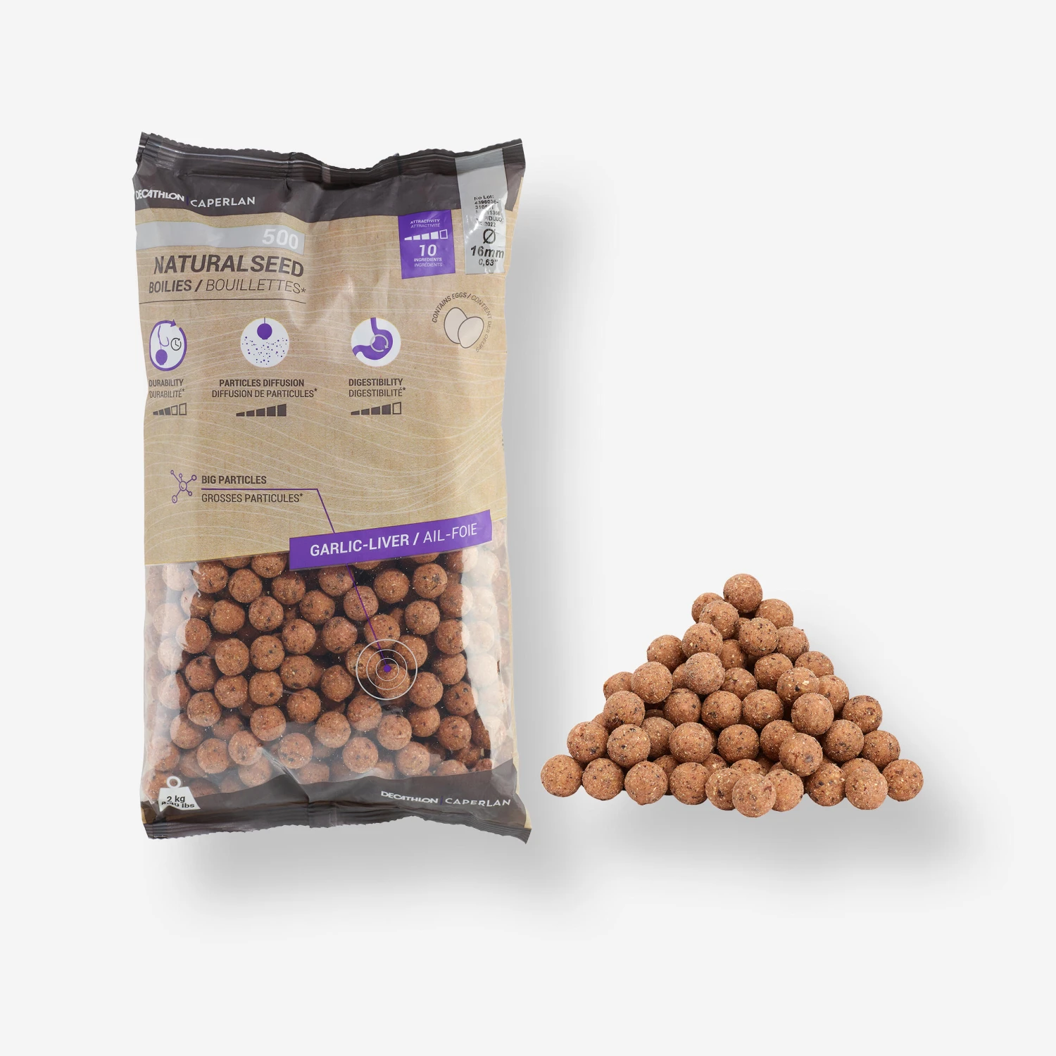 Carp Fishing Boilies NATURALSEED 16mm 2kg - Mussel 9 Carp Fishing Boilies NATURALSEED 16mm 2kg - Mussel - Image 7