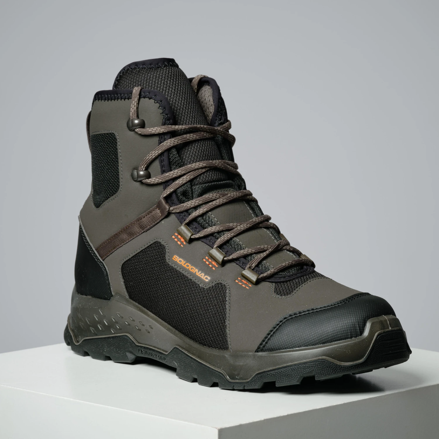 Country Sport Boots Silent And Breathable 500 Grey 4 Country Sport Boots Silent And Breathable 500 Grey - Image 2