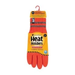 Mens Hi Vis Reflective Fleece Lined Thermal Winter Gloves -Outdoor Sports k28d9530791acb4986e02aa5abb964ecc