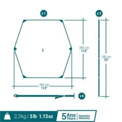 Quechua MULTIFUNCTION TARP CAMPING SHELTER -Outdoor Sports k294e26e5df36db5f5493305167e5399b