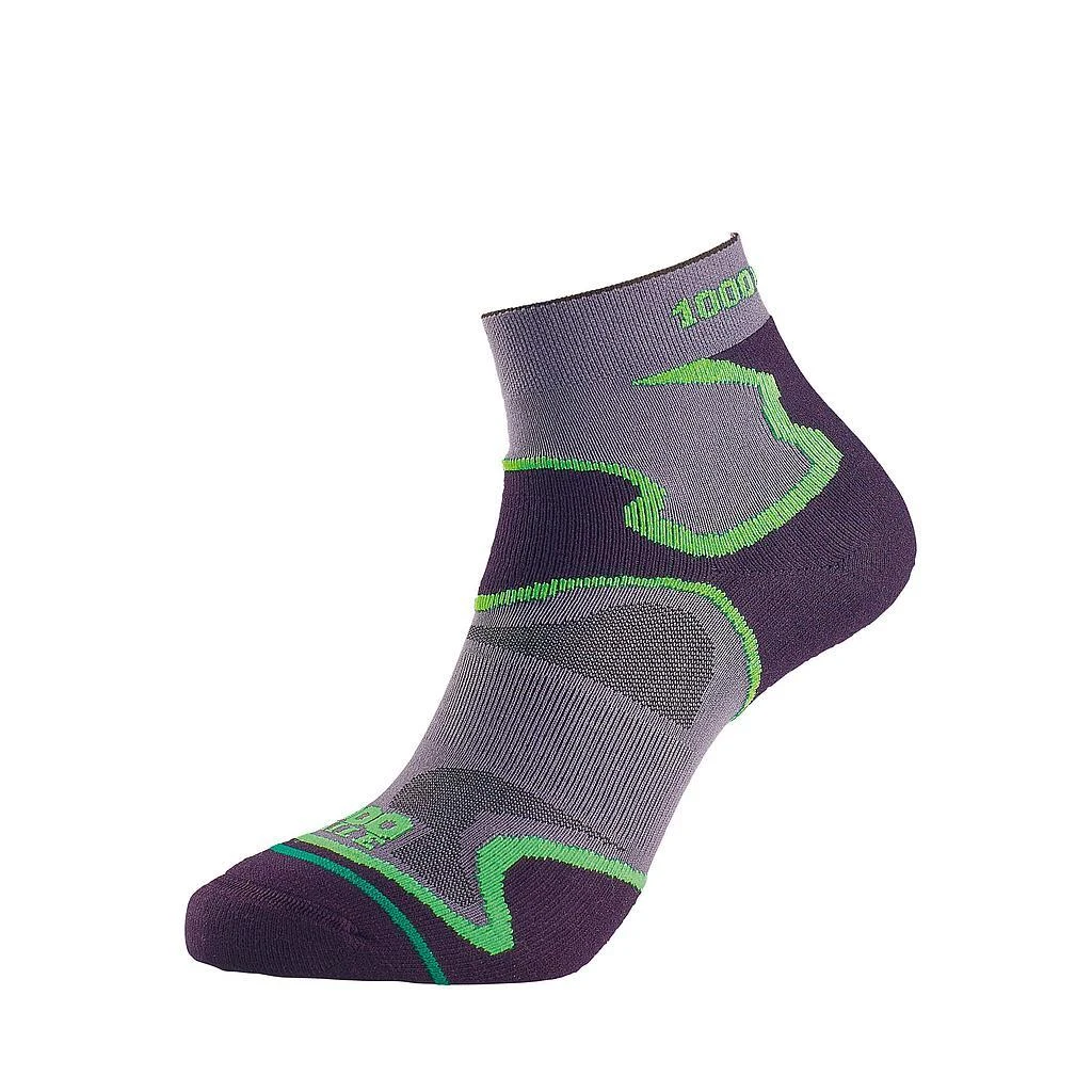 Mens Fusion Socks (Grey/Black/Green) 3 Mens Fusion Socks (Grey/Black/Green)