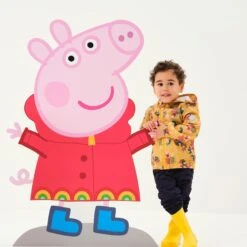 Regatta Childrens/Kids Muddy Puddle Peppa Pig Floral Hooded Waterproof Jacket (Glowlight -Outdoor Sports k2d6d027eaa64400edc9bad7c63a0968d