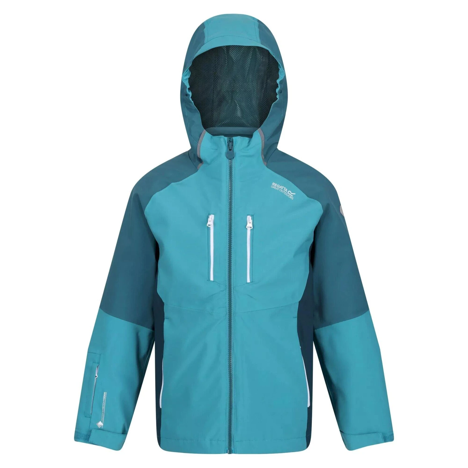 Regatta Childrens/Kids Hydrate VII 3 In 1 Waterproof Jacket (Bright Kiwi/Black) 8 Regatta Childrens/Kids Hydrate VII 3 In 1 Waterproof Jacket (Bright Kiwi/Black) - Image 6