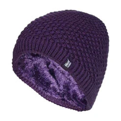 Ladies Knit Fleece Lined Warm Thermal Beanie Hat -Outdoor Sports k3466d5bc84fa63c4dfb1faab184f00cd