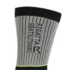 Regatta Mens Samaris 2 Season Socks (Pack Of 2) (Black/Dark Steel) -Outdoor Sports k37b09576b61fbe46c698b903c8b474f0