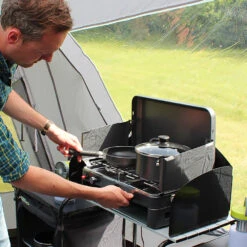 Twin Burner Gas Stove & Grill -Outdoor Sports k37f16a71d8b358cebe612ce5dcfbe5ff