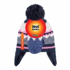 Girls Nordic Pattern Trapper Hat With Pom Pom And Mittens Set 9 Girls Nordic Pattern Trapper Hat With Pom Pom And Mittens Set -Outdoor Sports k381bd8f10d4f90e116c10c92ff49b7fc
