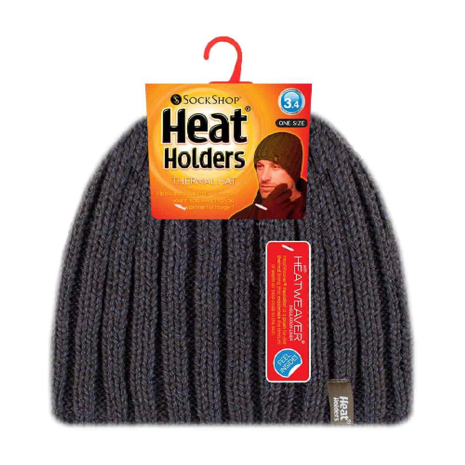 Mens 3.4 TOG Fleece Lined Ribbed Knitted Thermal Winter Hat 10 Mens 3.4 TOG Fleece Lined Ribbed Knitted Thermal Winter Hat - Image 8