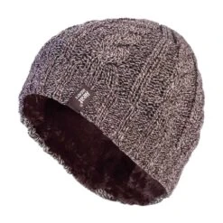 Ladies Cable Knit Fleece Lined 3.4 TOG Thermal Winter Hat -Outdoor Sports k396d2c0a422aa81ba21bbc4aeef81fc3