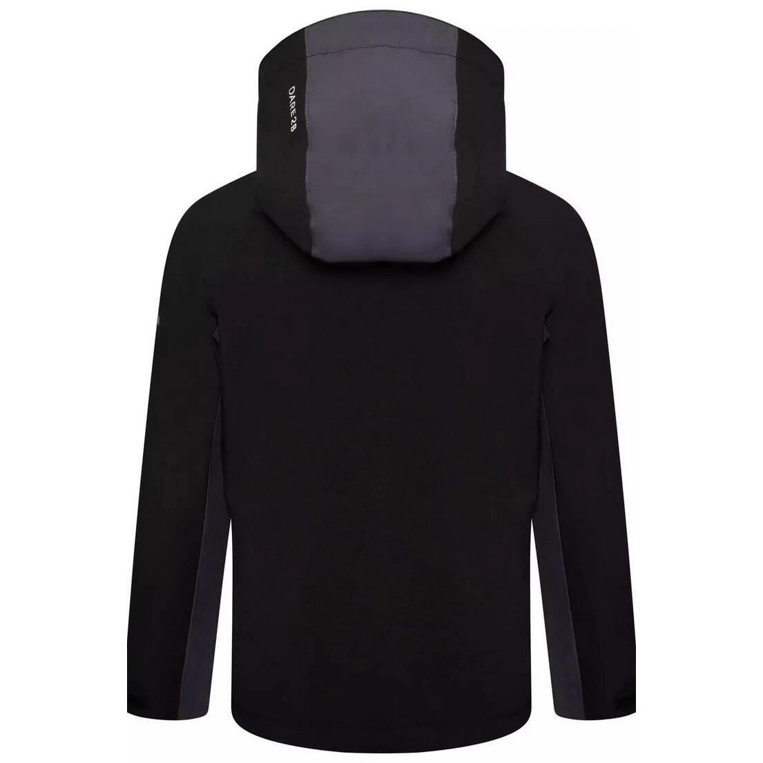 Dare 2b Childrens/Kids In The Lead II Waterproof Jacket (Black/Ebony Grey) 4 Dare 2b Childrens/Kids In The Lead II Waterproof Jacket (Black/Ebony Grey) - Image 2