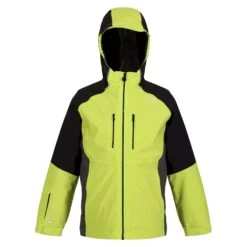Regatta Childrens/Kids Hydrate VII 3 In 1 Waterproof Jacket (Bright Kiwi/Black)