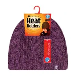 Ladies Cable Knit Fleece Lined 3.4 TOG Thermal Winter Hat -Outdoor Sports k3eadaedbfeb13e61df43465e981d589b