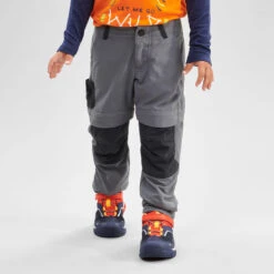 Quechua Kids' Hiking Zip-Off Trousers MH500 2 -Outdoor Sports k3eee1b8765750fab5f6b246379ac6458