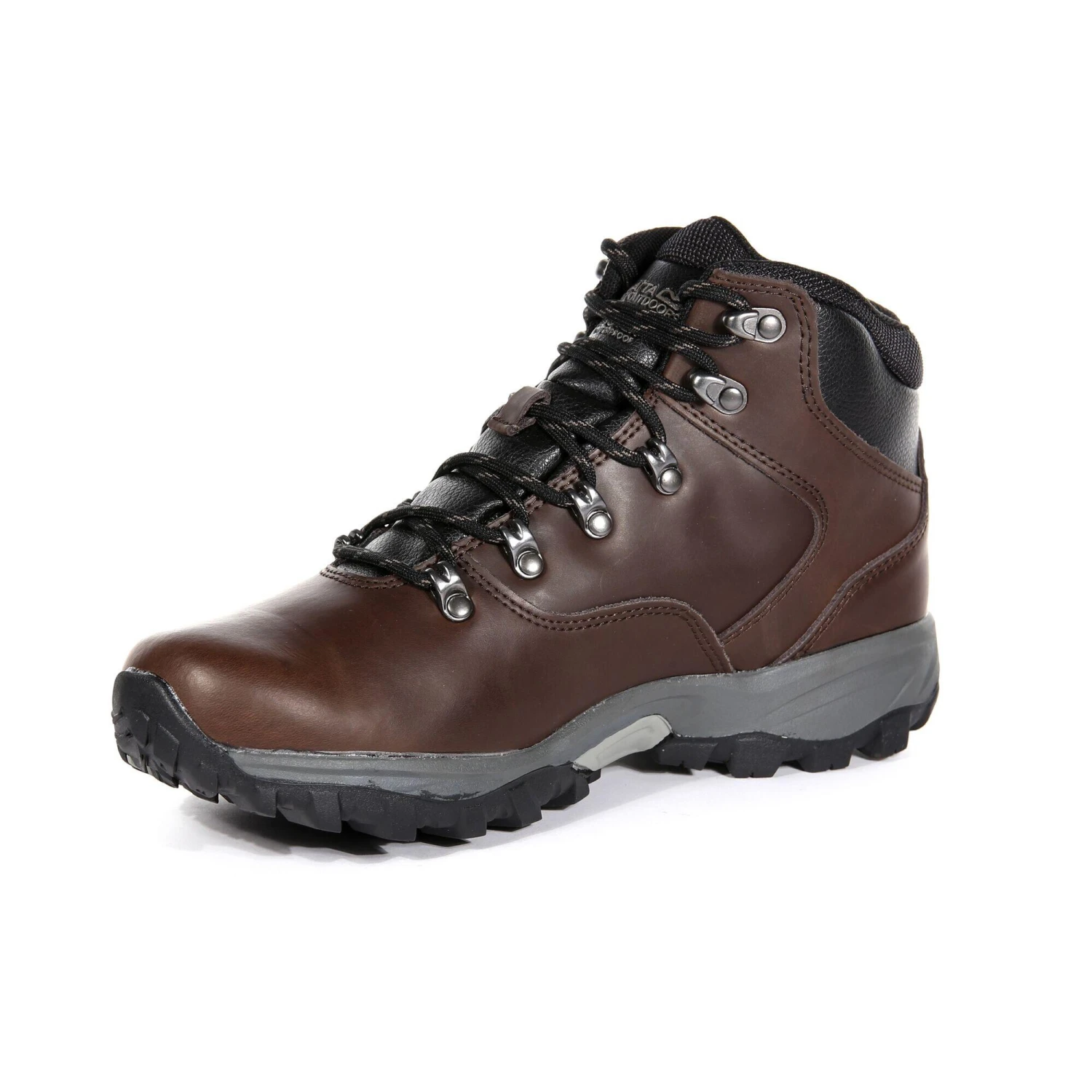 Regatta Great Outdoors Mens Bainsford Waterproof Leather Hiking Boots (Peat) 5 Regatta Great Outdoors Mens Bainsford Waterproof Leather Hiking Boots (Peat) - Image 3