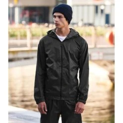 Regatta Pro Mens Packaway Waterproof Breathable Jacket (Black) -Outdoor Sports k4265e092c275d4618ca812dabf39919b