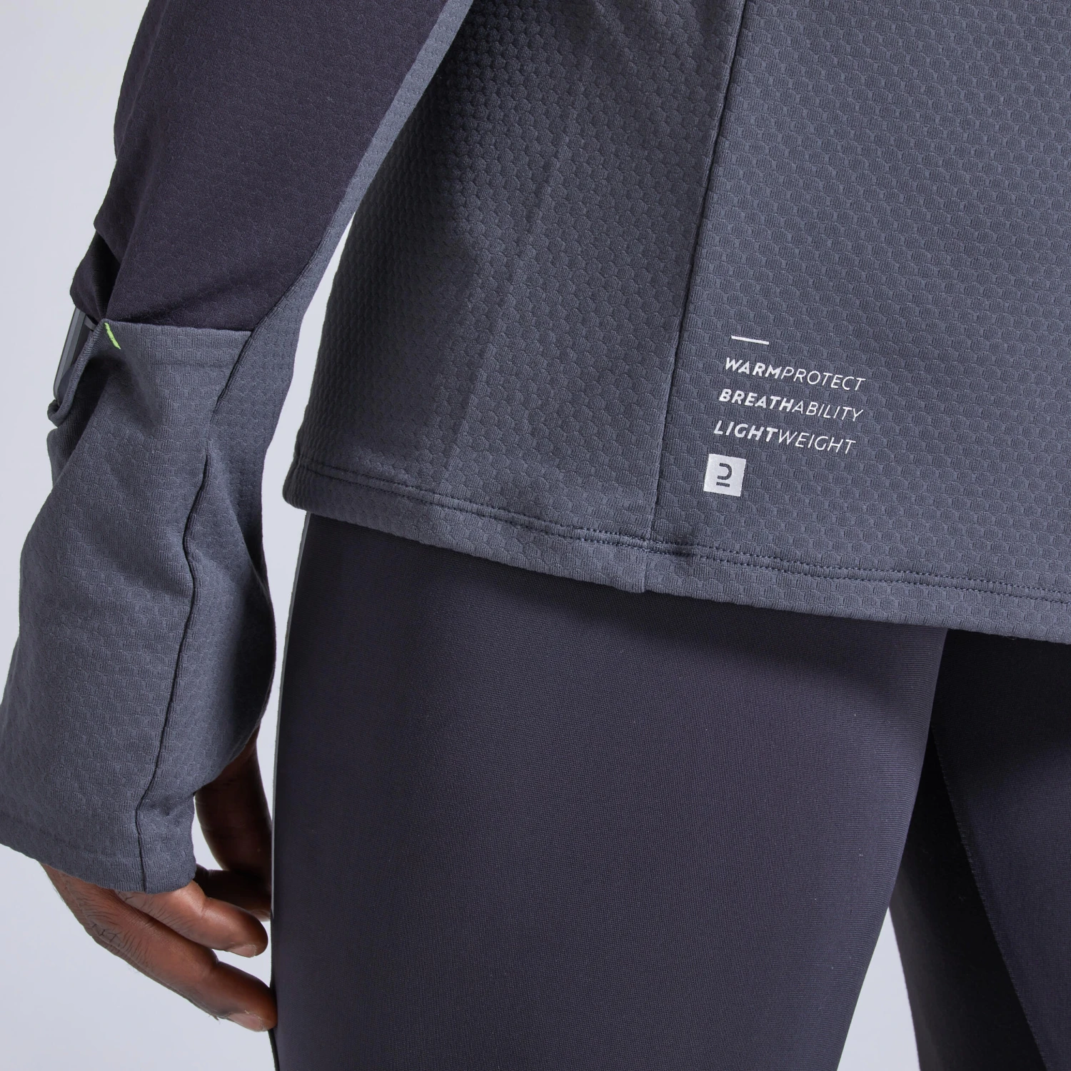 KIPRUN WARM LIGHT MEN'S LONG-SLEEVED WINTER RUNNING T 7 KIPRUN WARM LIGHT MEN'S LONG-SLEEVED WINTER RUNNING T - Image 5