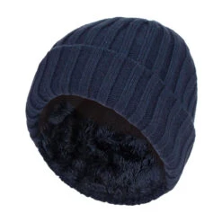 Boys Every Day Casual Wear Ribbed Turnover Winter Hat For Kids -Outdoor Sports k5120d57b1359a731076c116b5fdad74f