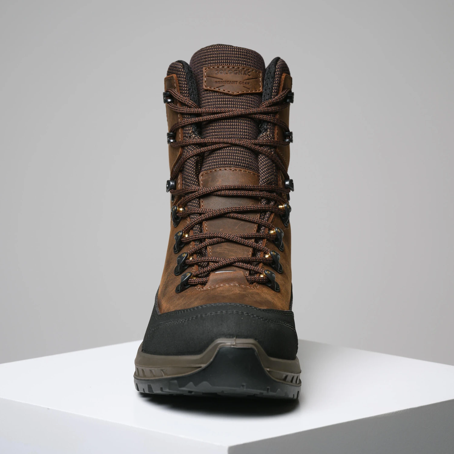 Waterproof Country Sport Boots Brown Crosshunt 500 V2 7 Waterproof Country Sport Boots Brown Crosshunt 500 V2 - Image 5