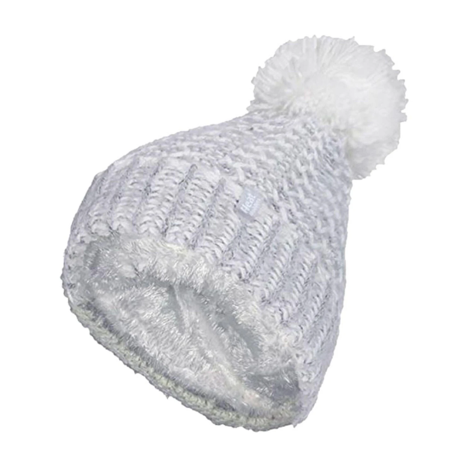 Ladies Fleece Lined Cuffed Thermal Winter Bobble Hat With Pom Pom 5 Ladies Fleece Lined Cuffed Thermal Winter Bobble Hat With Pom Pom - Image 3