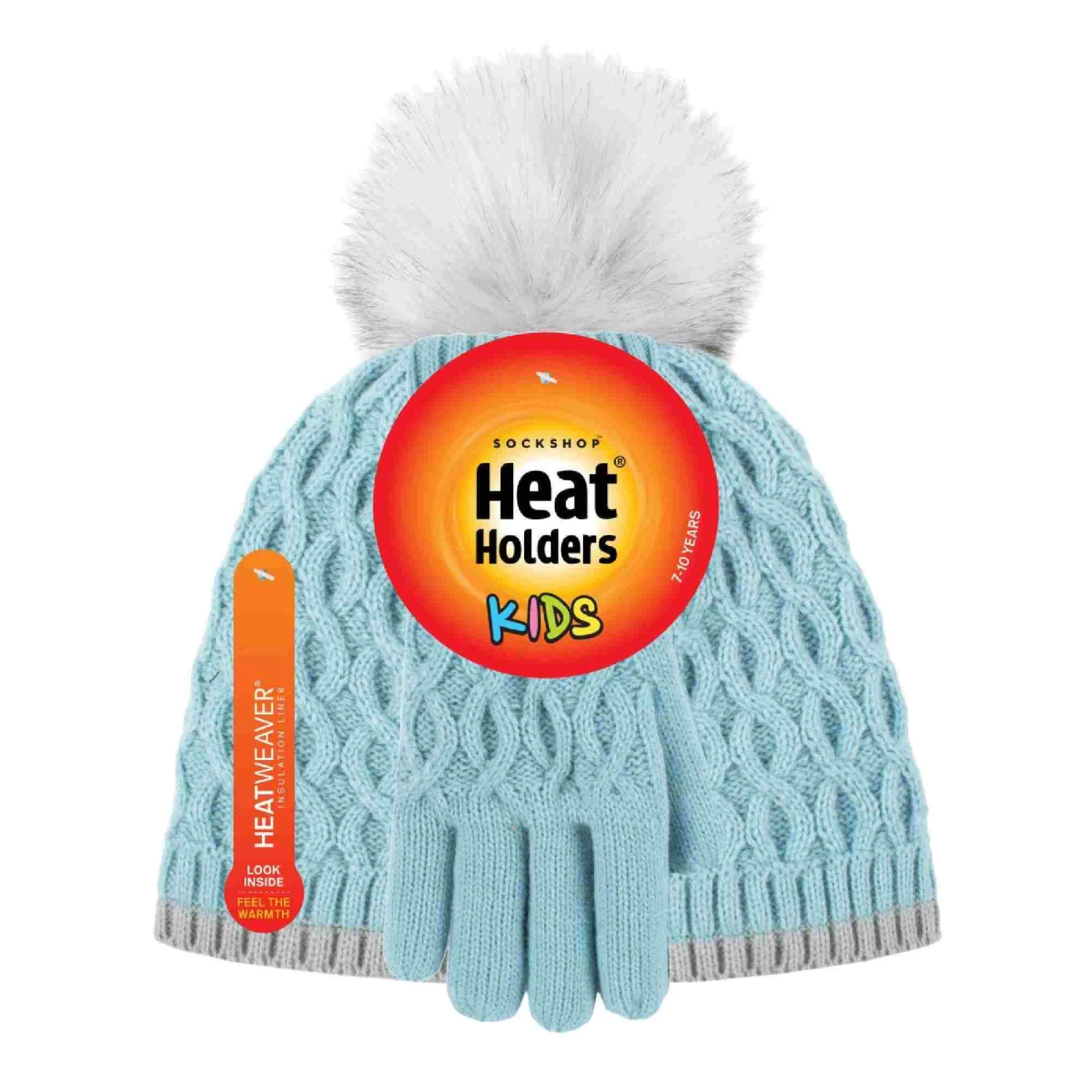 Girls Thermal Insulated Pom Pom Bobble Beanie Hat And Gloves 10 Girls Thermal Insulated Pom Pom Bobble Beanie Hat And Gloves - Image 8