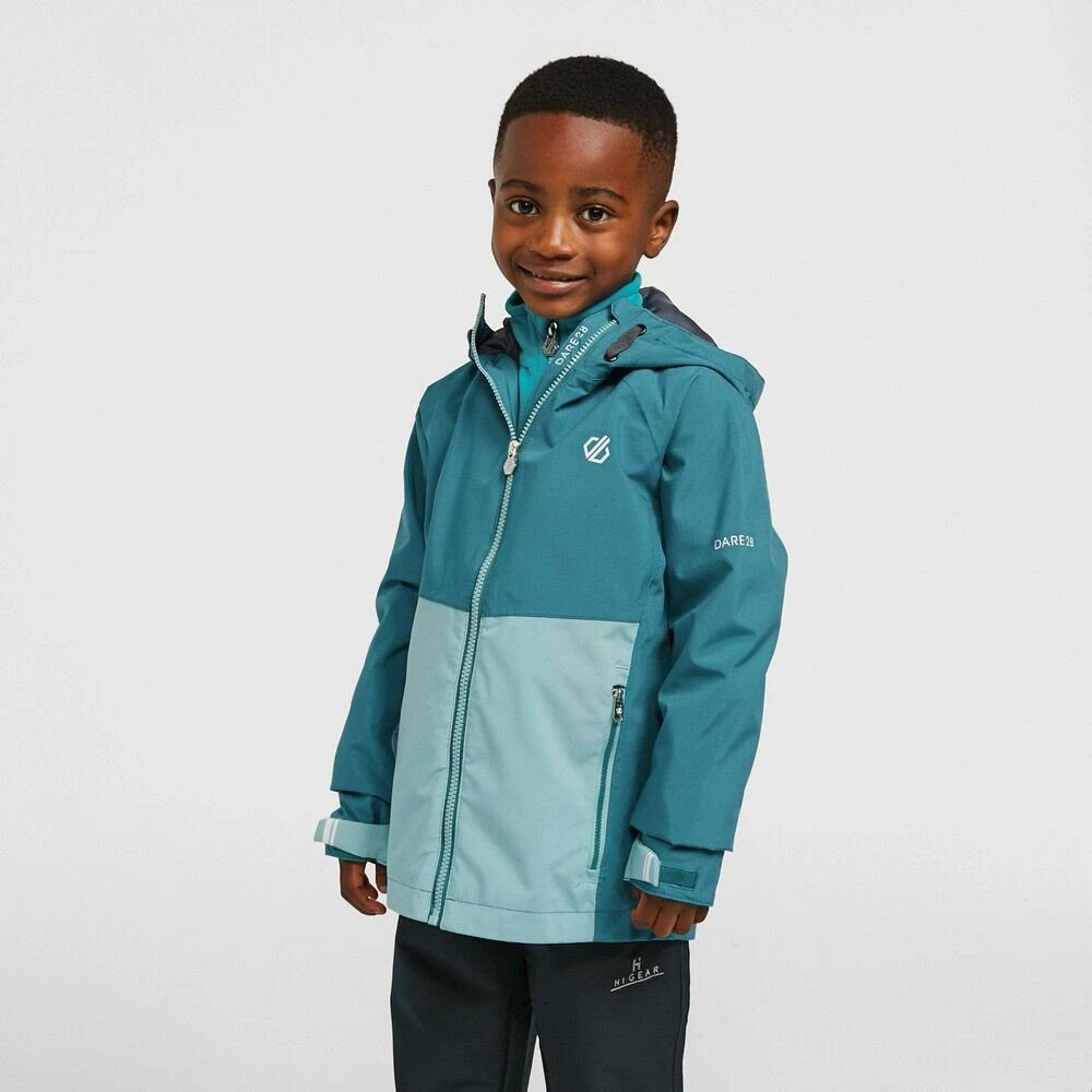 Dare 2b Childrens/Kids In The Lead II Waterproof Jacket (Black/Ebony Grey) 12 Dare 2b Childrens/Kids In The Lead II Waterproof Jacket (Black/Ebony Grey) - Image 10