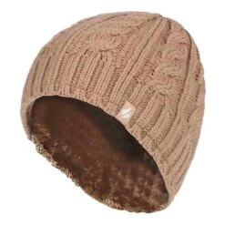 Ladies Cable Knit Fleece Lined 3.4 TOG Thermal Winter Hat -Outdoor Sports k568cea8b56e43c19ab5d1fd5d8b7c4d1
