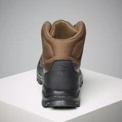 Breathable High-Fitting Leather Hunting Boots Crosshunt 100 D Brown -Outdoor Sports k57edeaeeb96669de6d96435734c2f727