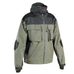 Waterproof Fishing Jacket 500 Khaki
