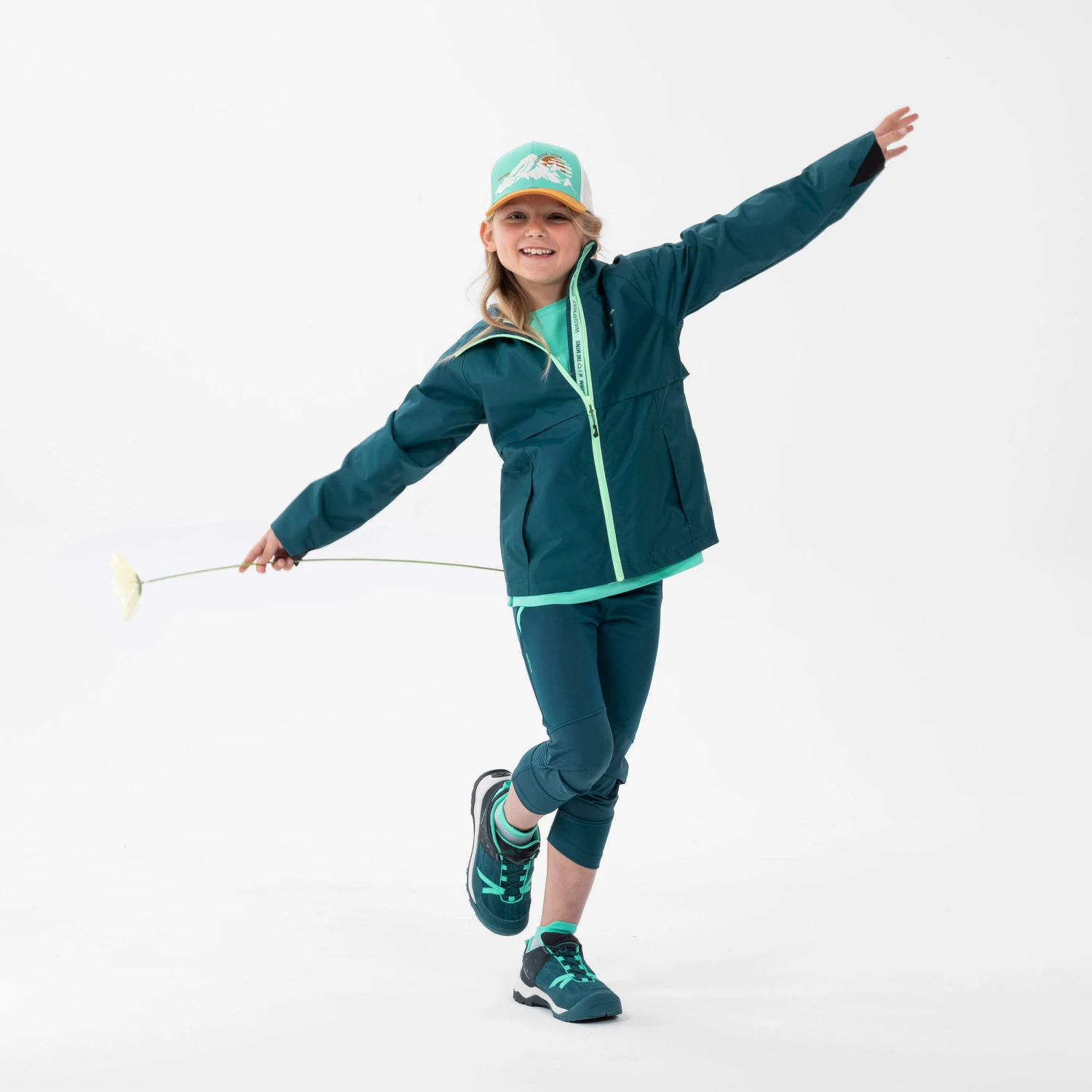 Quechua Kids’ Hiking Leggings - MH500 Aged 7-15 4 Quechua Kids’ Hiking Leggings - MH500 Aged 7-15 - Image 2
