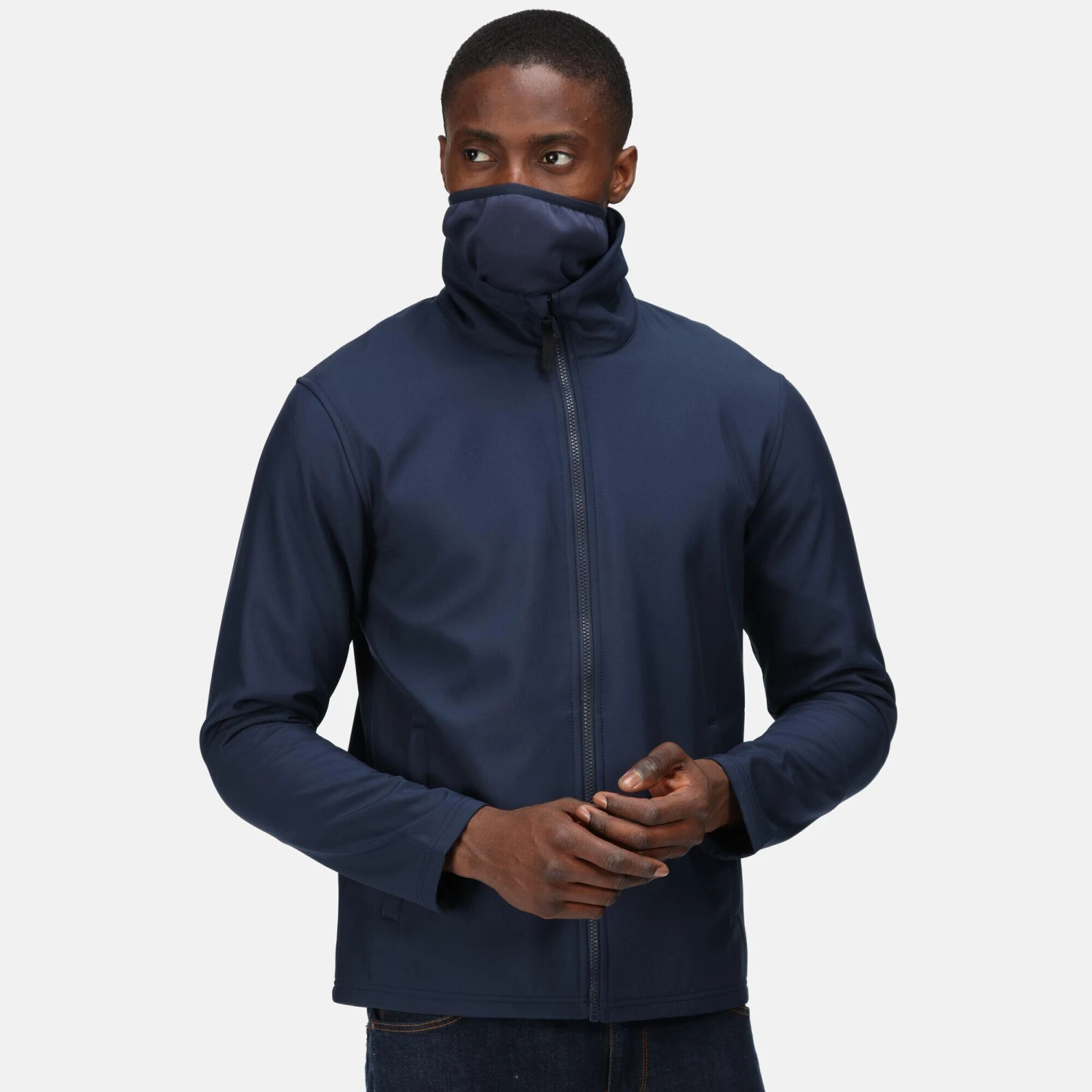 Regatta Mens Pro Soft Shell Jacket (Black) 11 Regatta Mens Pro Soft Shell Jacket (Black) - Image 9