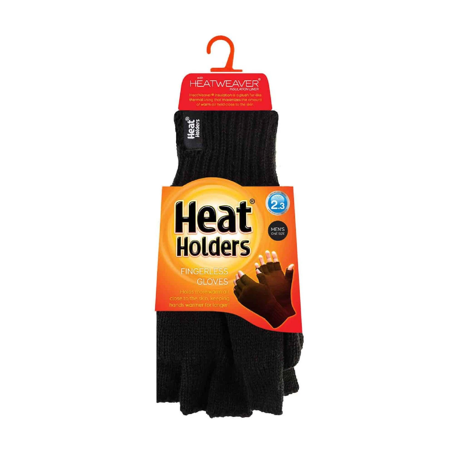 Mens Winter Warm 3.2 TOG Fleece Lined Fingerless Gloves 4 Mens Winter Warm 3.2 TOG Fleece Lined Fingerless Gloves - Image 2