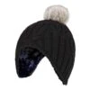 Girls Cable Knitted Beanie Hat With Pom Pom Bobble For Winter -Outdoor Sports k69703b80a0c63e2bf8342708e99fced9